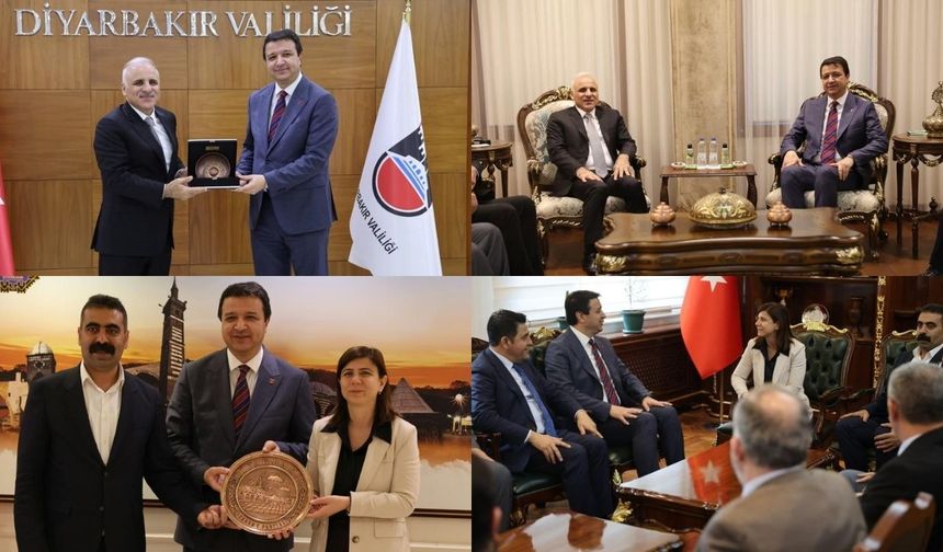 Mahmut Arıkan Diyarbakır’da Valilik ve Büyükşehir Belediyesi’ni ziyaret etti