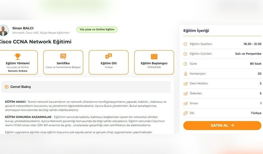CCNA Eğitimi Nerede Alınır?