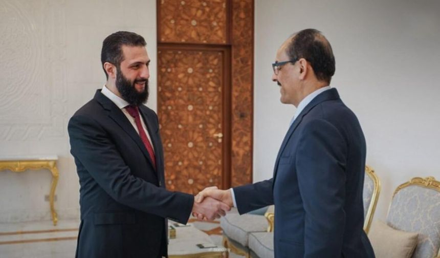 MİT Başkanı Kalın, Suriye Cumhurbaşkanı Şara ile görüştü