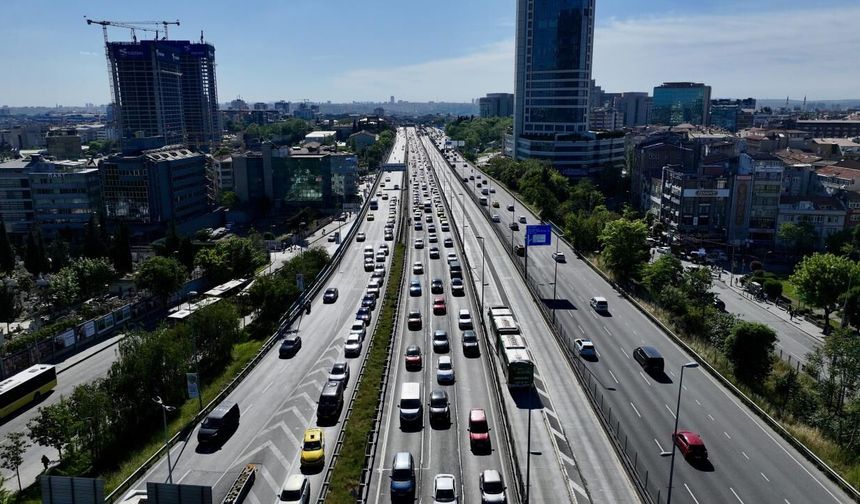İstanbul trafiğinde 'bayram tatili' sakinliği