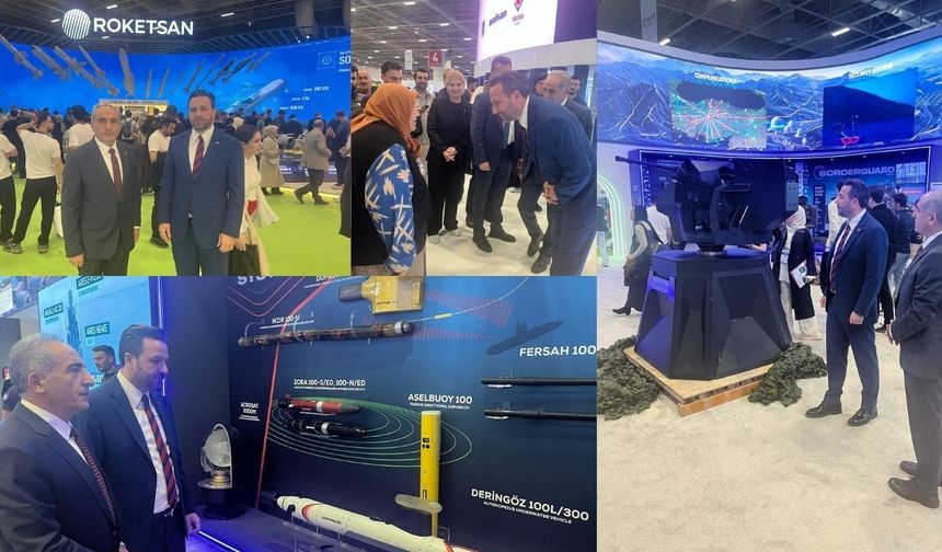 Fatih Akdağoğlu ve Tuğrul Yalçınkaya'dan SAHA EXPO'ya ziyaret
