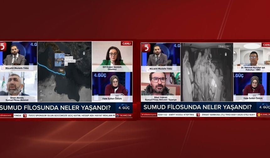 Sumud Filosu aktivistleri TV5’te anlattı: “İsrail Avrupa’nın göbeğinde sivil teknelere müdahale ediyor”