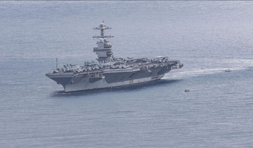 ABD'nin USS Gerald R. Ford uçak gemisi 11 ay sonra ülkeye döndü