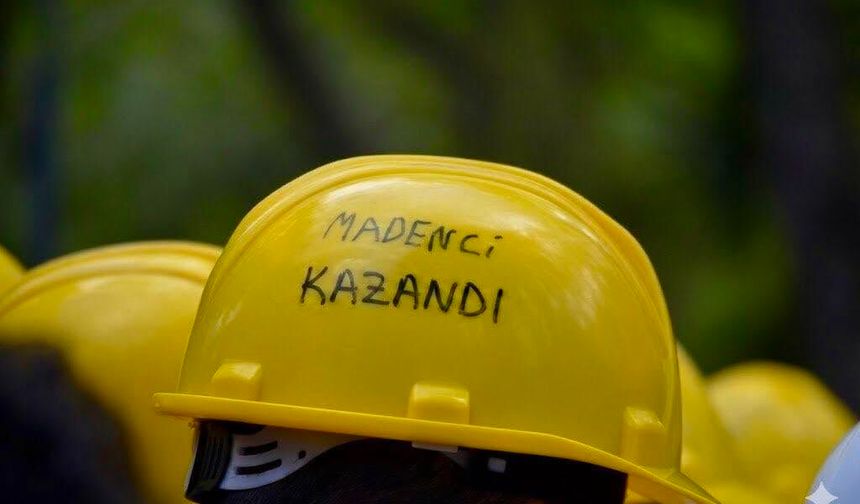 Eylem yapan Doruk Madencilik işçileri işverenle uzlaştı