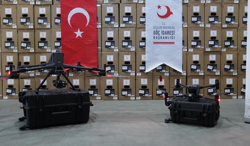 Sınır güvenliği için 391 dron envantere alındı