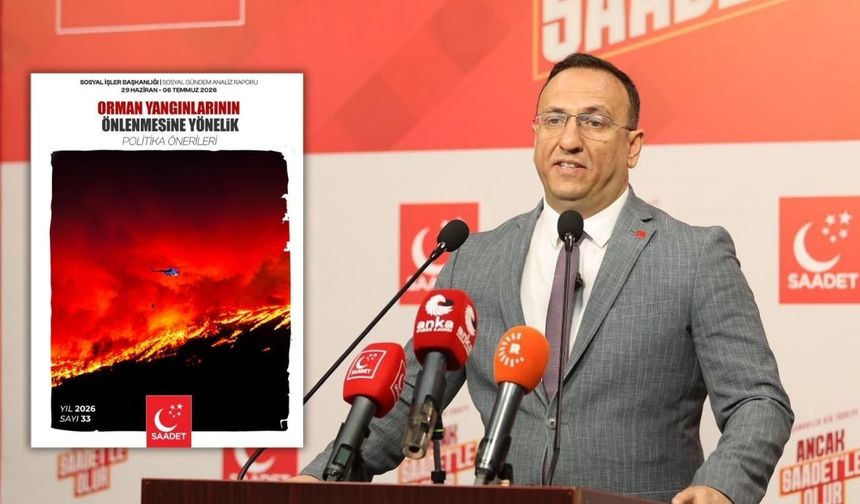 Saadet Partisi'nden orman yangınlarına karşı kapsamlı rapor: "Önleyici politikalar şart"