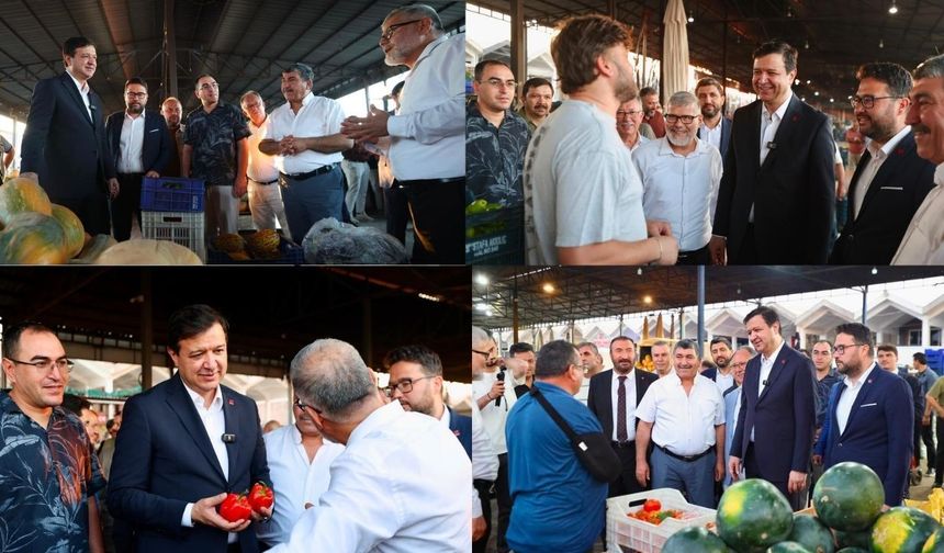 Mahmut Arıkan'dan Antalya'da hal ziyareti