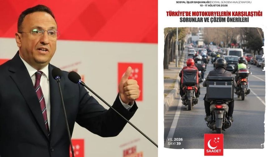 Saadet Partisi’nden motokurye raporu: “İnsan hayatı teslimat hızından daha değerlidir”
