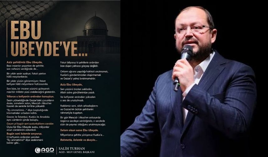 Salih Turhan’dan Ebu Ubeyde mesajı