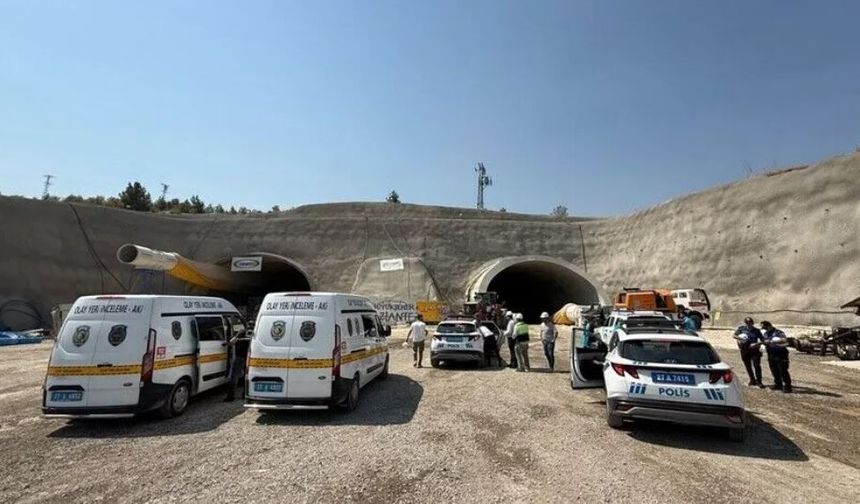 Gaziantep'teki tünel inşaatında yaşanan iş kazasında 1 işçi hayatını kaybetti