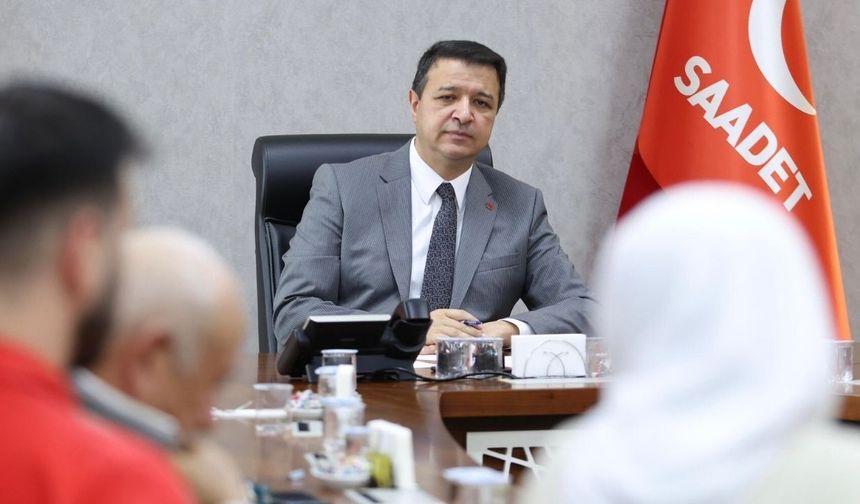 Ünye Çevre Platformu üyelerinden Saadet Partisi Genel Başkanı Mahmut Arıkan'a ziyaret