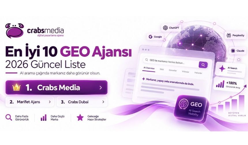 2026’nın En İyi 10 GEO Ajansı: Yapay Zekâ Aramalarında Öne Çıkan Ajanslar
