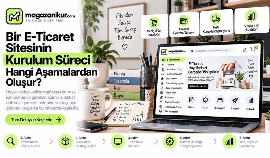 Bir E-Ticaret Sitesinin Kurulum Süreci Hangi Aşamalardan Oluşur?