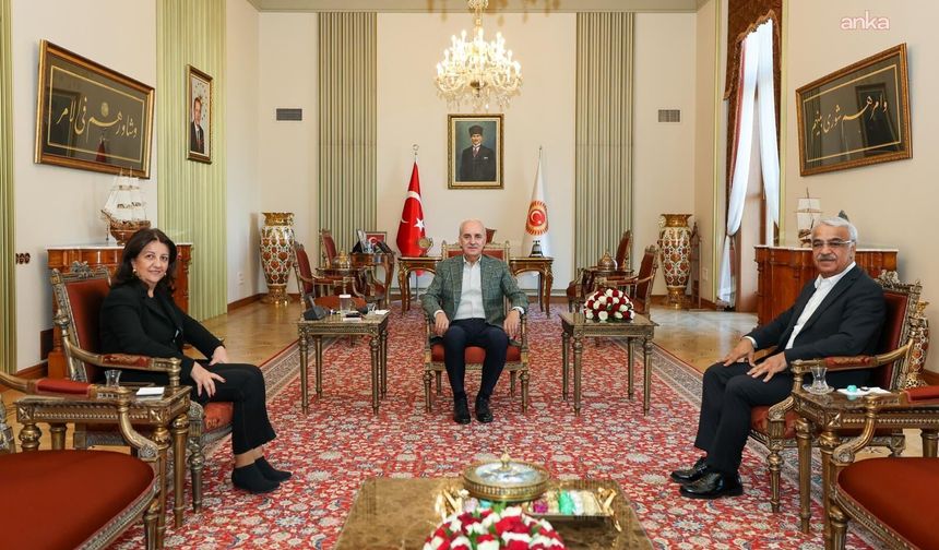 DEM Parti İmralı Heyeti, TBMM Başkanı Numan Kurtulmuş ile görüştü