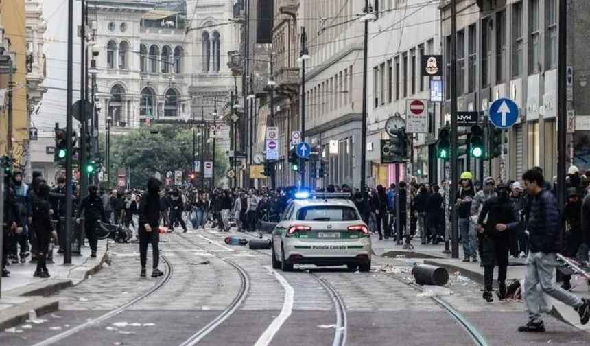 İtalya'da şiddetli protestoların ardından hükümet, Milano'da asker görevlendirme hazırlığında