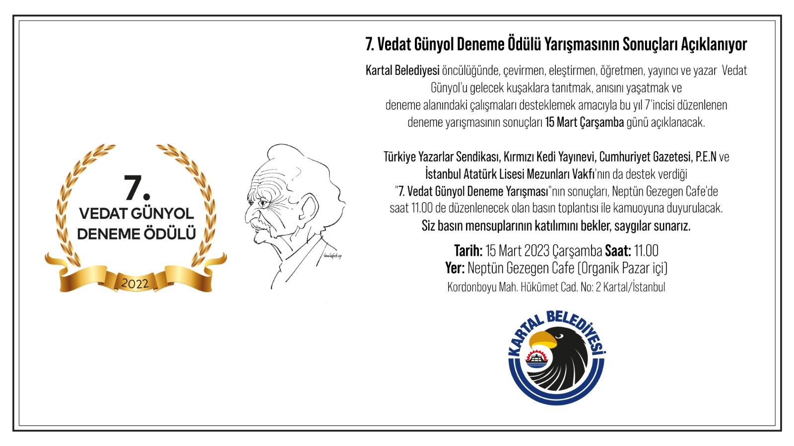 7.Vedat Günyol Deneme Ödülü Yarışmasının Sonuçları Açıklanıyor