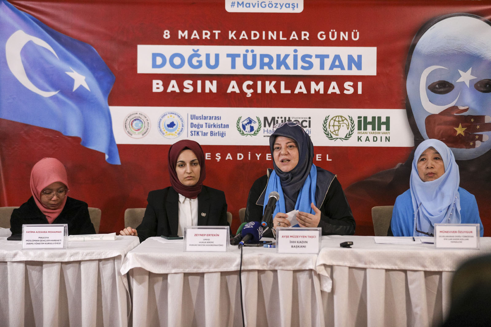 Kadınlar, Dünya Kadınlar Günü’nde Çin’in zulümlerini anlattı (4)