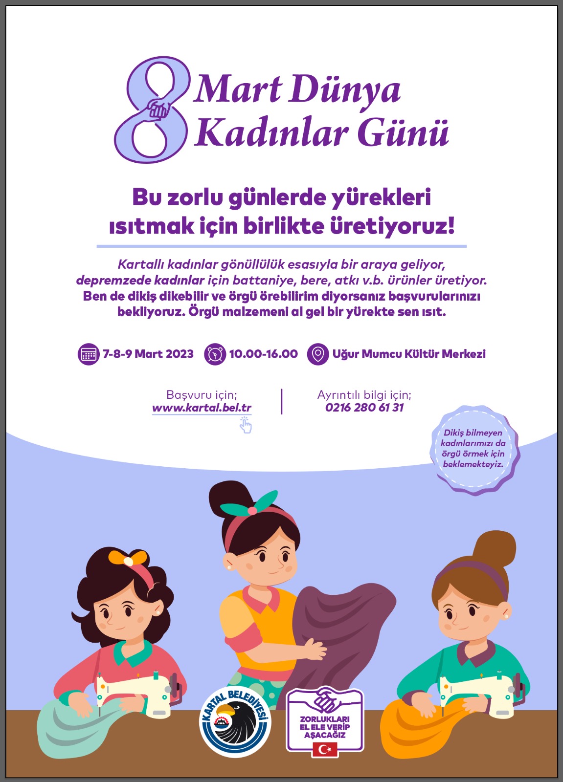 Kartal Belediyesi’nden Dünya Kadınlar Gününde Anlamlı Etkinlik-1