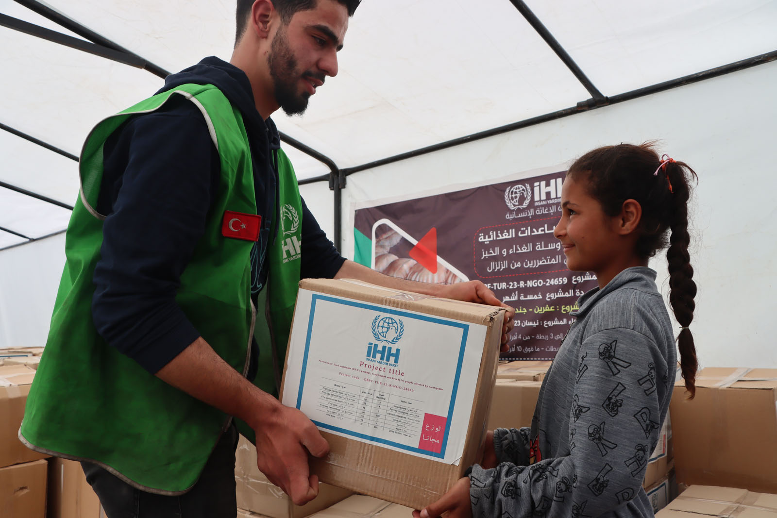 İHH ve BM’den Suriye’deki depremzede ailelere gıda desteği (1)