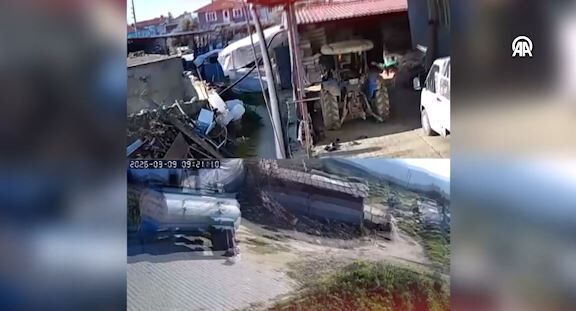 Denizli'deki deprem anı güvenlik kameralarında