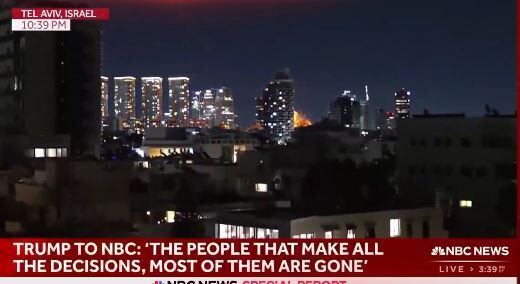 İran 1200 menzilli füzelerle Tel Aviv'i vurdu