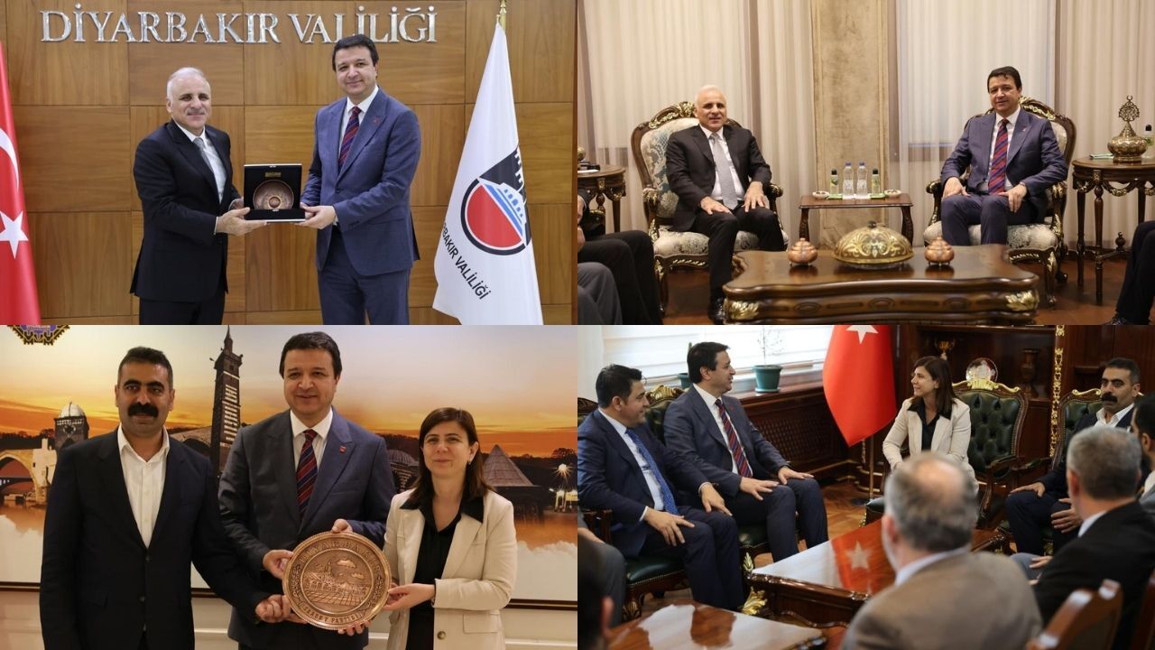 Mahmut Arıkan Diyarbakır’da Valilik ve Büyükşehir Belediyesi’ni ziyaret etti