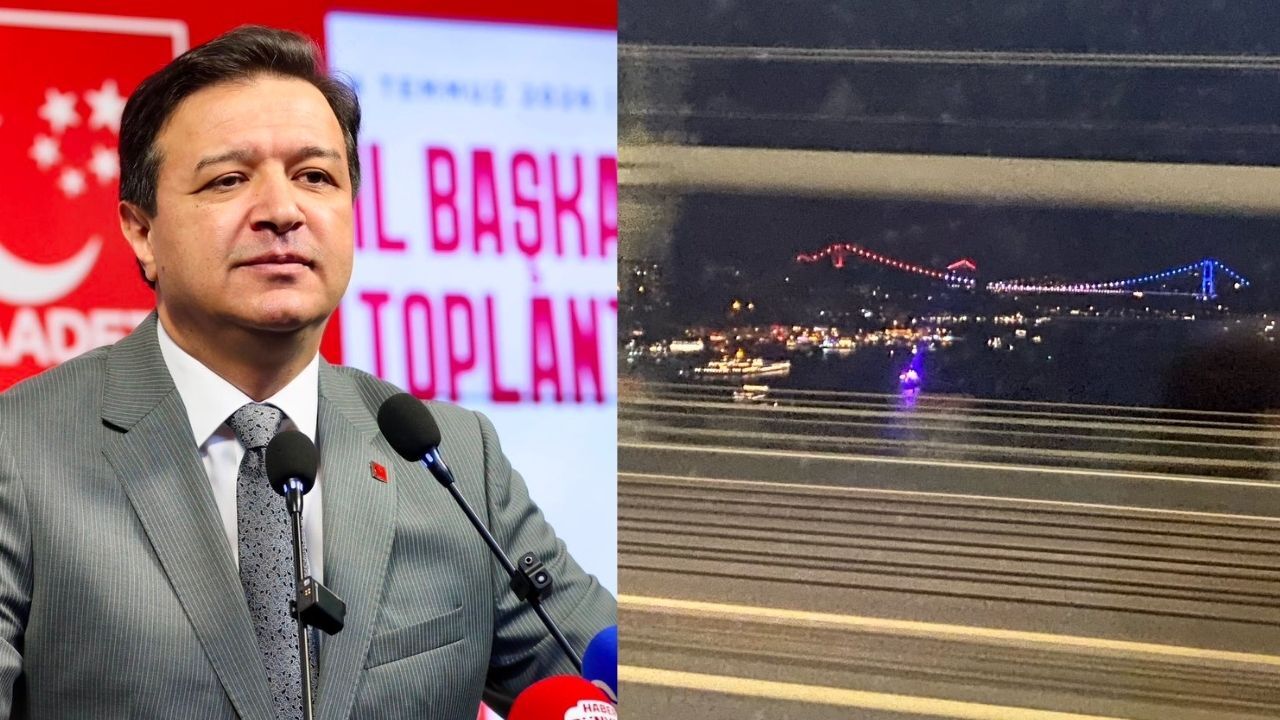 Mahmut Arıkan'dan FSM Köprüsü'nün ABD bayrağı renkleriyle ışıklandırılmasına tepki