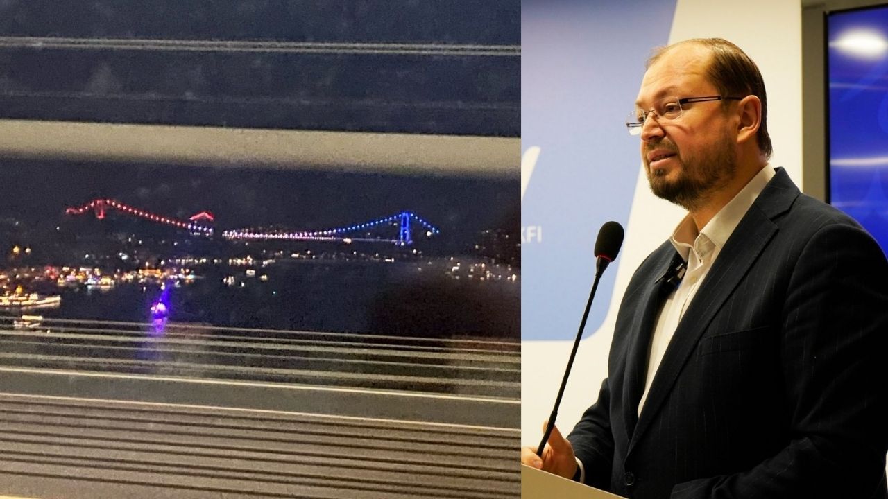 AGD-MGV Başkanı Turhan'dan FSM Köprüsü'nün ABD bayrağı renkleriyle ışıklandırılmasına tepki