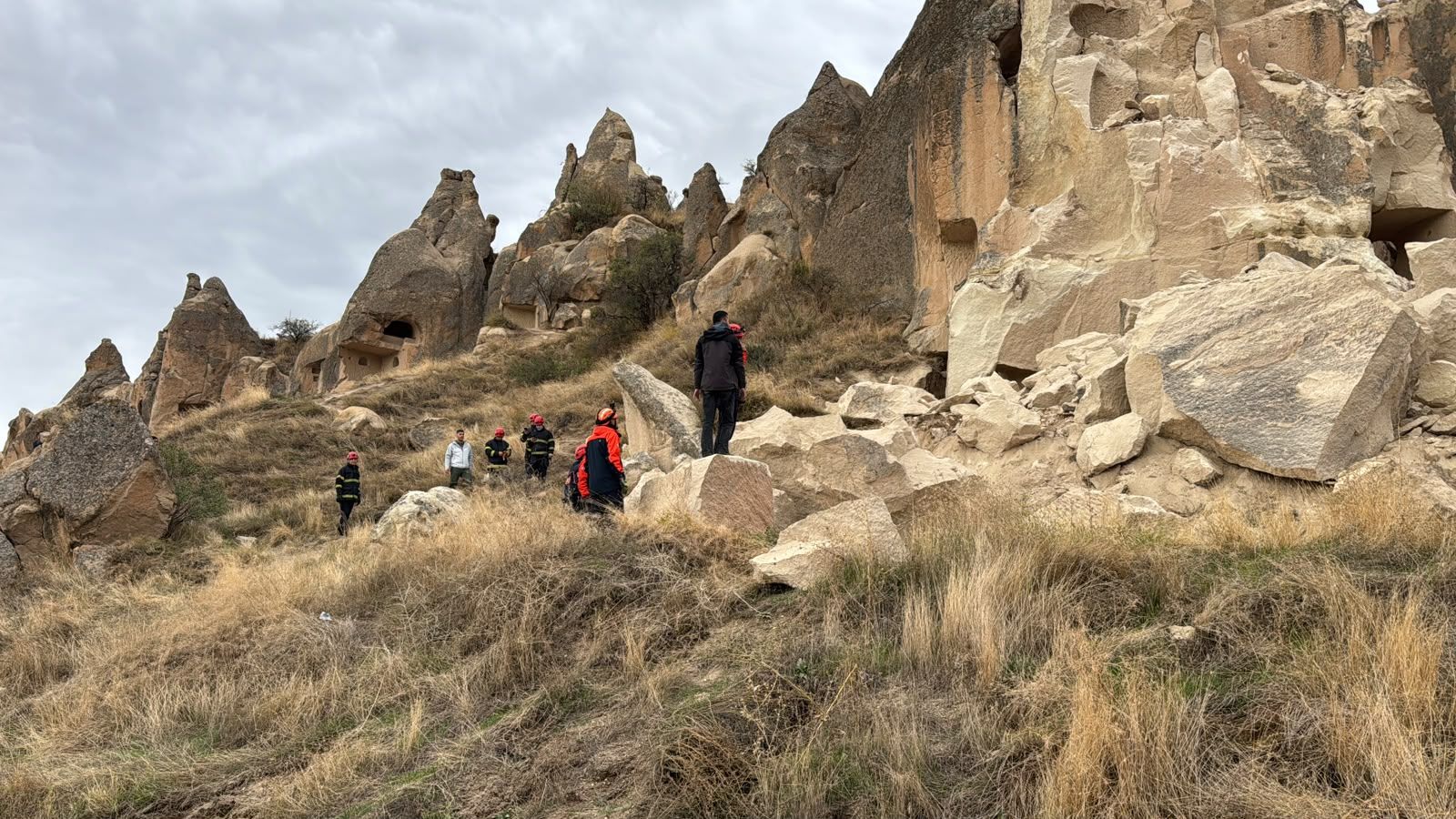 Nevşehir'de peribacası çevresinde yürütülen arama kurtarma çalışmaları tamamlandı: Can kaybı 3'e çıktı