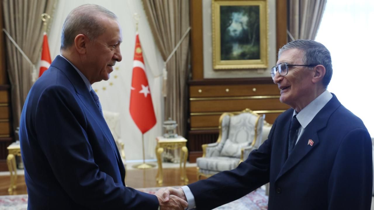 Cumhurbaşkanı Erdoğan, Nobel ödüllü bilim insanı Prof. Dr. Sancar'ı kabul etti